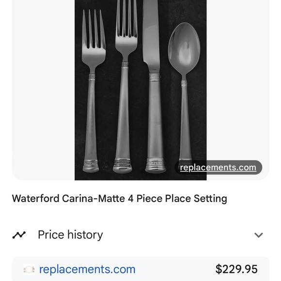Waterford Fine Flatware unopened carina matte 5 piece - Picture 8 of 8
